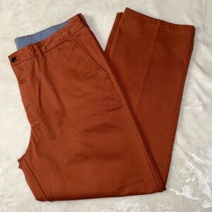 L.L. Bean Men's Burnt Orange/Brick Chinos